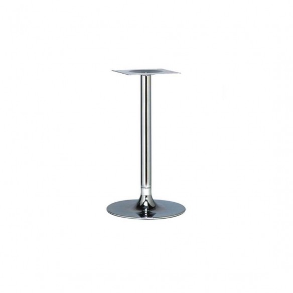 Trumpet Small Chrome Dining Table Base