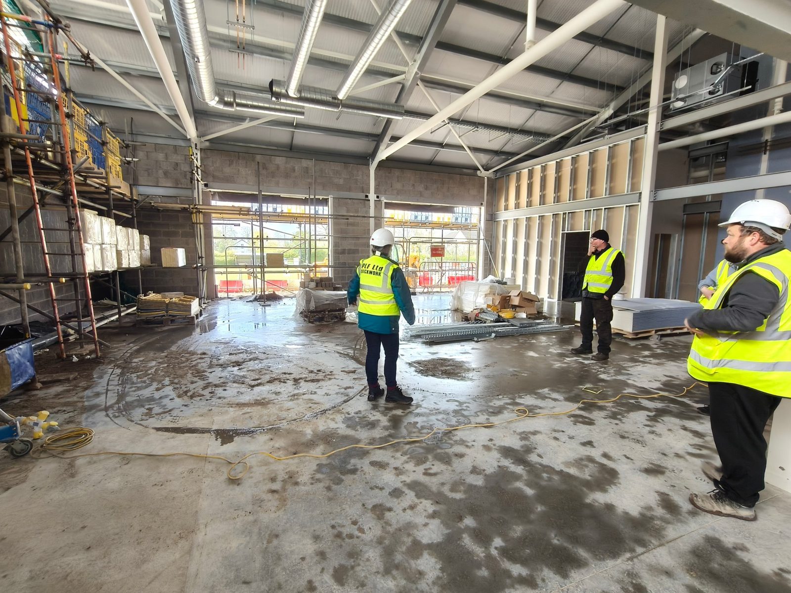 New Whittingham clubhouse under construction in March